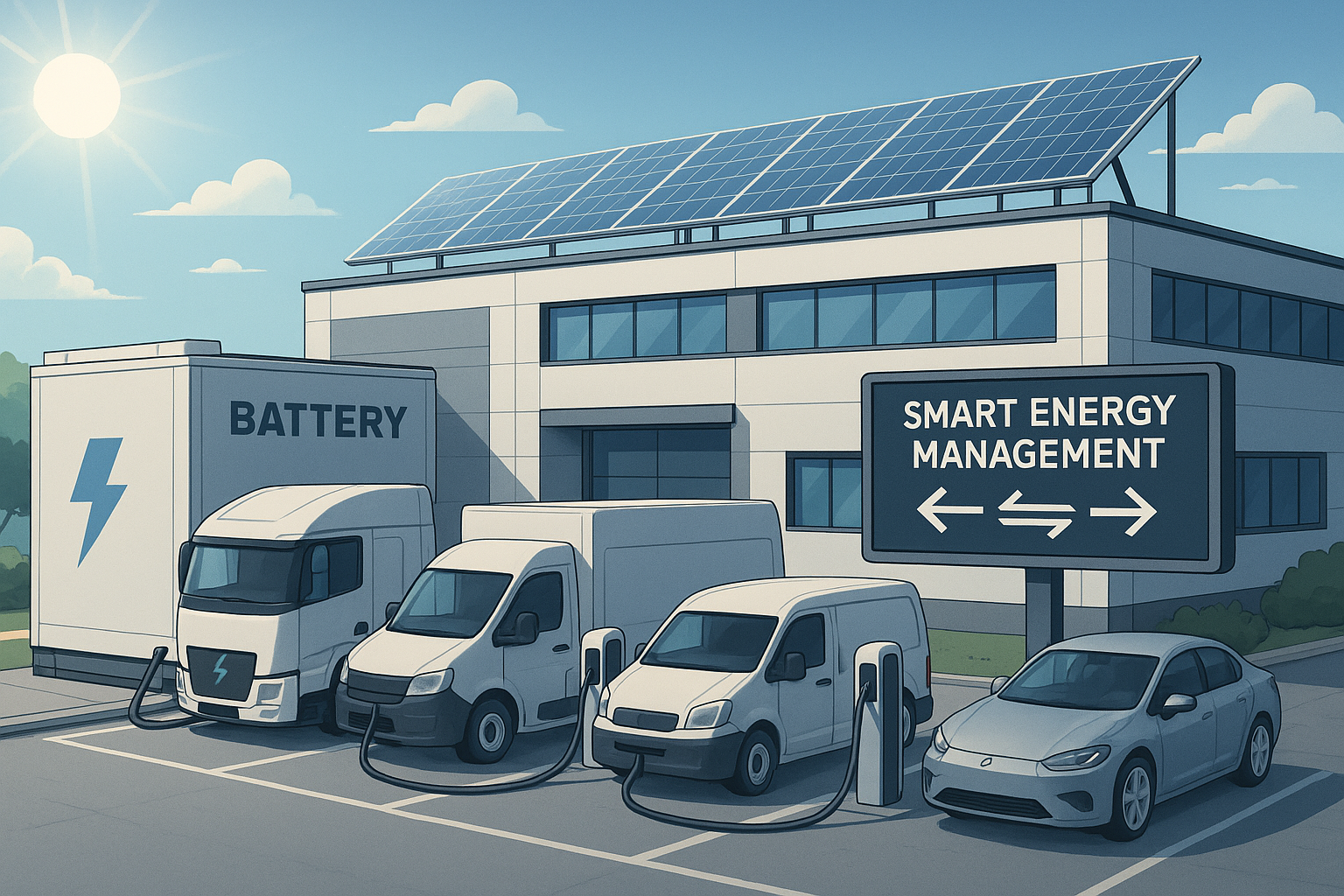20250516_1301_Clean Energy Innovation_simple_compose_01jvcbzkgdeccb5jrqg16vfhg7 Netcongestie & Slimme laadpalen