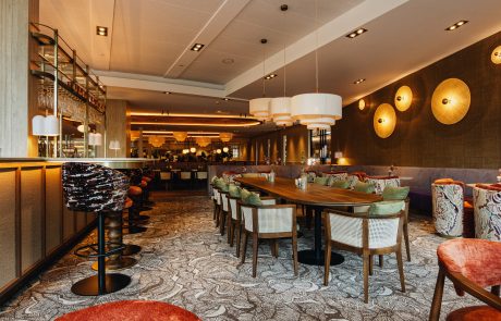 Interieur fotos van het restaurant.