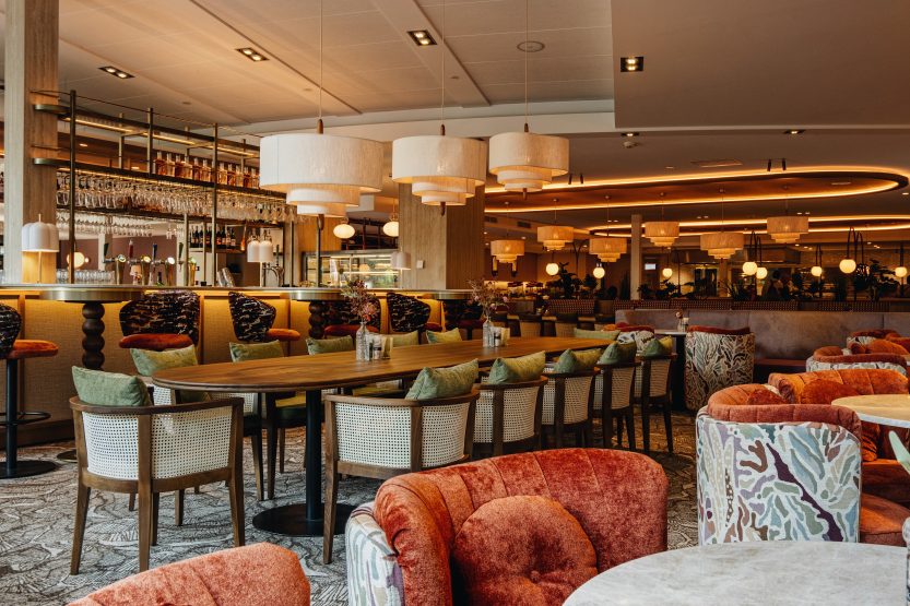 Interieur fotos van het restaurant.