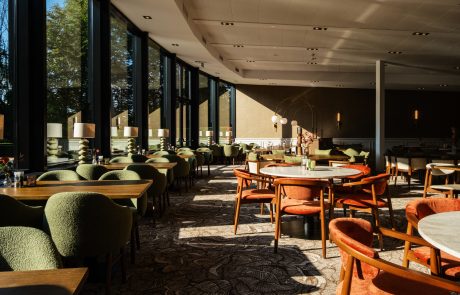 Interieur fotos van het restaurant.