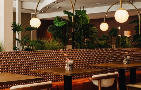 Interieur fotos van het restaurant.