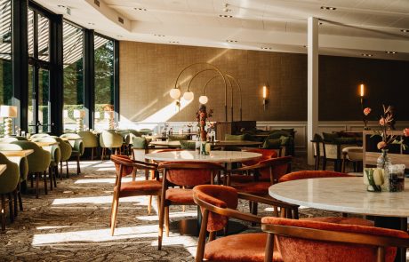 Interieur fotos van het restaurant.