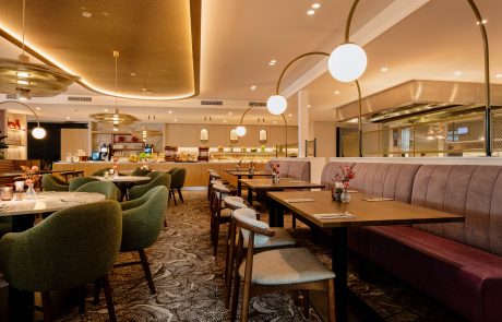 Interieur fotos van het restaurant.